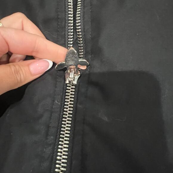 Buberry London Bomber Varsity Jacket Black and Orange Medium - Picture 5 of 13